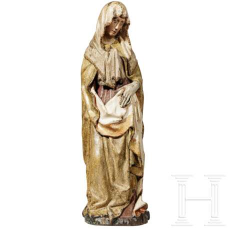 Außergewöhnliche gotische Madonna Mater Dolorosa, Niederrhein, 15. Jahrhundert - Foto 3