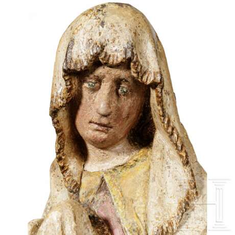 Außergewöhnliche gotische Madonna Mater Dolorosa, Niederrhein, 15. Jahrhundert - photo 4