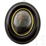 Ovales Miniatur-Wachsportrait, Frankreich, um 1800 - photo 1