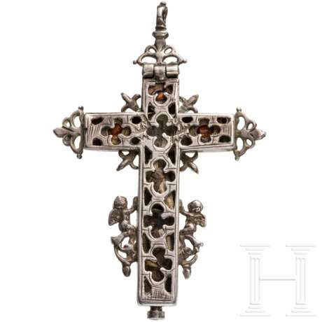 Silbernes Kreuz mit Reliquien, Italien, 18. Jahrhundert - photo 2