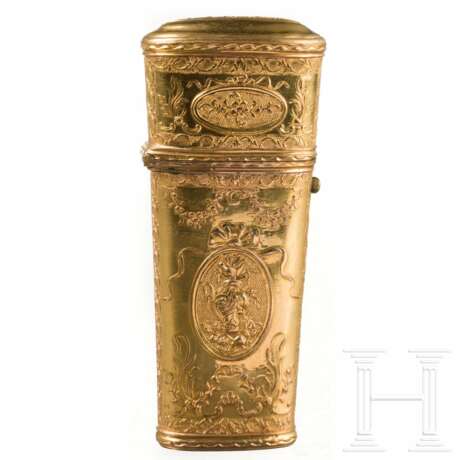 Vergoldeter Behälter für Nähzeug, deutsch, um 1780 - фото 1