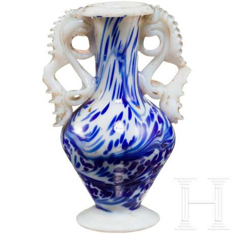Bemalte Milchglas-Vase, Fasson à Venice, 17. Jahrhundert - Foto 1