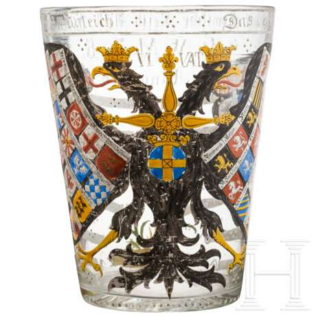 Großes Wappenglas, deutsch, 18./19. Jahrhundert - Foto 1