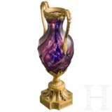 Klassizistische Vase mit violettem Glas, Frankreich, 19. Jahrhundert - Foto 2