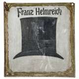 Ladenschild eines Hutmachers, deutsch, datiert 1877 - photo 1