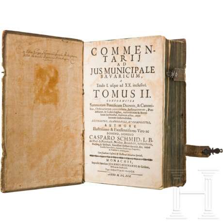 Johannis Hermann, "Commentarii ad Jus Municipale Bavaricum", München, 1645 - Foto 1