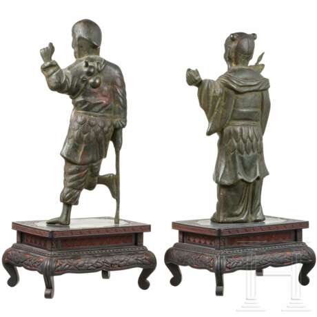 Zwei Heiligenfiguren, China, Ming-Dynastie - Foto 3