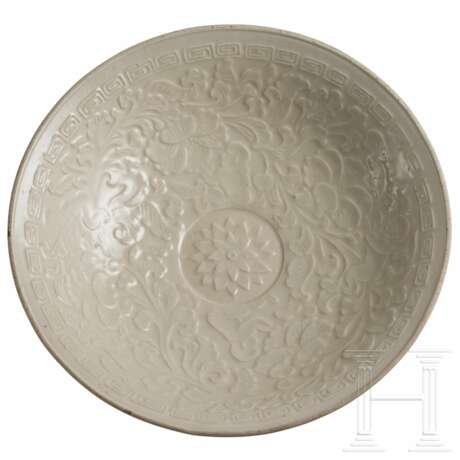 Feine glasierte Porzellan-Schale Ding Yau, China, 19. Jahrhundert - Foto 2