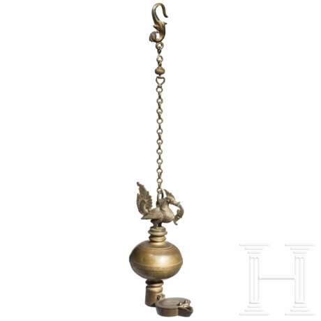 Bronze-Öllampe, Südindien, 18./19. Jahrhundert - фото 1