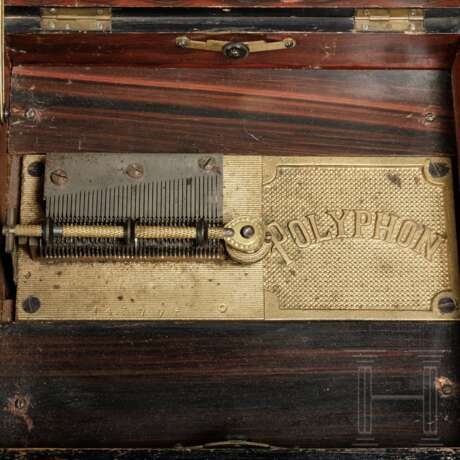 Lochplattenspieluhr der Firma Polyphon, deutsch, um 1900 - photo 2