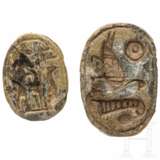 Zwei Amulettskarabäen, altägyptisch, 2. - 1. Jahrtausend vor Christus - фото 2