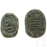 Zwei Amulettskarabäen, altägyptisch, 2. - 1. Jahrtausend vor Christus - Foto 2