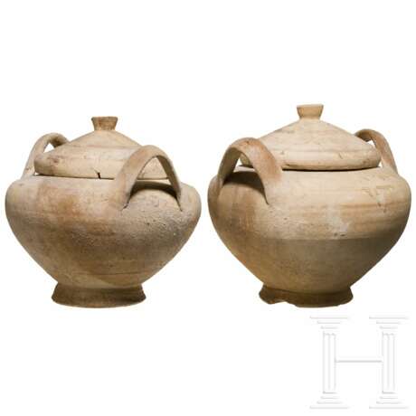 Ein Paar Deckelgefäße, Italien, daunisch, 5. – 4. Jahrhundert vor Christus - photo 3