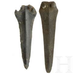 Zwei Nietendolche, süddeutsch, Mittlere Bronzezeit, ca. 1500 vor Christus