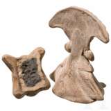 Kleinterrakotta und tönerne Kopfapplike, Mittelamerika, ca. 500 – 1500 - Foto 2