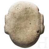 Maskaron aus hellem Stein, Taino-Kultur, Karibik, 11. - 15. Jahrhundert - Foto 2