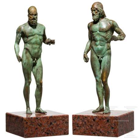 Zwei Bronzefiguren der Krieger von Riace - Foto 1