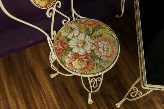 Table “Antique wrought iron furniture set”, Porcelain, See description, 1950 - photo 6