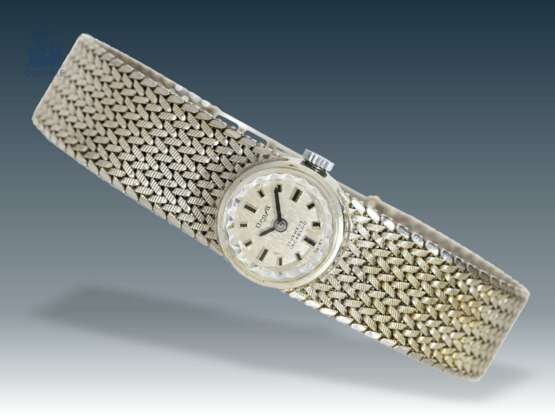 Armbanduhr: weißgoldene vintage Damenuhr, um 1960 - Foto 1