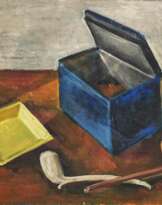 Stillleben mit Dose und Pfeifen