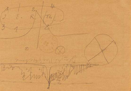 Beuys, Joseph. Konvolut von zwei Zeichnungen und einem handschriftlichen Text - фото 2