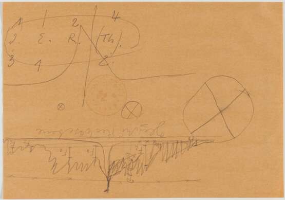 Beuys, Joseph. Konvolut von zwei Zeichnungen und einem handschriftlichen Text - photo 3
