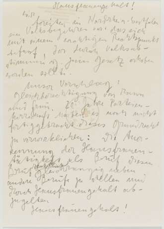 Beuys, Joseph. Konvolut von zwei Zeichnungen und einem handschriftlichen Text - Foto 9