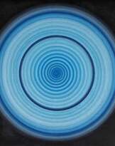 Fliegkraftspirale (1967). Rotation No B17 mit blauem Kreis