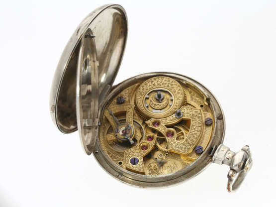 Taschenuhr: seltene Taschenuhr für den chinesischen Markt mit Prunkwerk, Fleurier um 1850 - фото 2