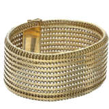 Armband: außergewöhnliches, breites und schweres vintage Goldschmiedearmband, 14K Gold - фото 2