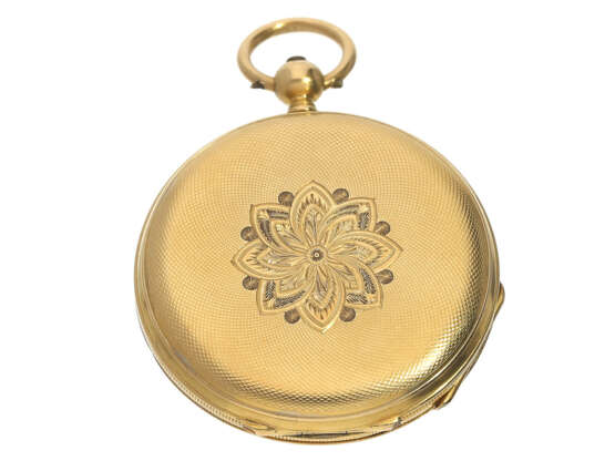 Taschenuhr: feine goldene Damenuhr, um 1850 - Foto 3