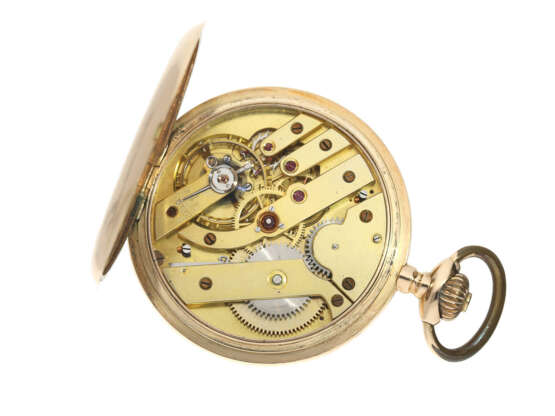 Taschenuhr: hochwertige Goldsavonnette, Ankerchronometer, um 1918 - photo 2