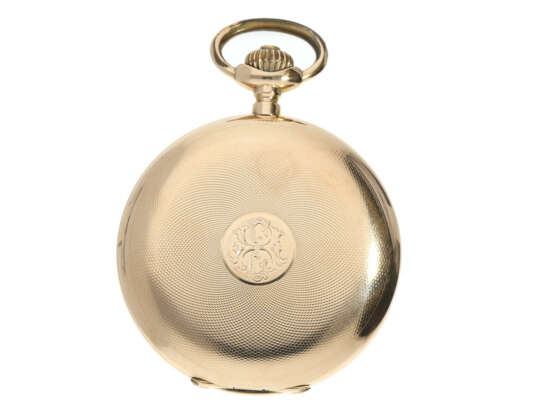 Taschenuhr: hochwertige Goldsavonnette, Ankerchronometer, um 1918 - Foto 3
