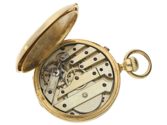 Taschenuhr: frühe und rare Francois Czapek (Patek Philippe) Halbsavonnette, signiert Czapek & Cie "Demi-Chronometre" No. 7408, ca.1853 - photo 2