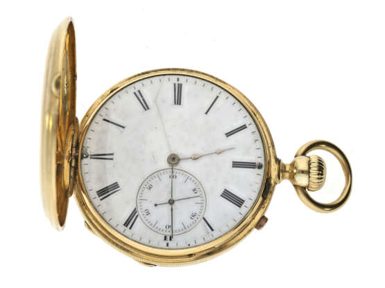 Taschenuhr: frühe und rare Francois Czapek (Patek Philippe) Halbsavonnette, signiert Czapek & Cie "Demi-Chronometre" No. 7408, ca.1853 - photo 4