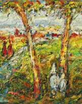 Ohne Titel (Landschaft mit Bäumen)