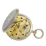 Taschenuhr: deutsche Taschenuhr mit Zylinderhemmung, signiert Julius Hampel Bromberg, ca.1870 - photo 2