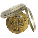Taschenuhr: seltene englische Taschenuhr mit Zeigerdatum, Graham London, um 1800 - Foto 2
