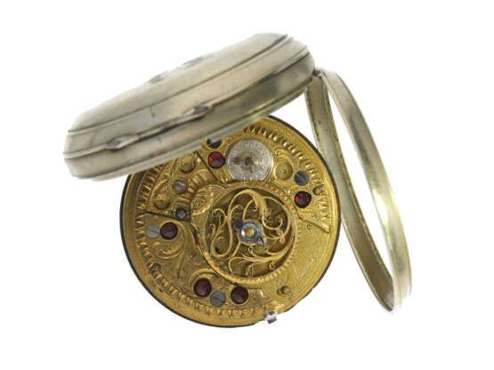Taschenuhr: seltene englische Taschenuhr mit Zeigerdatum, Graham London, um 1800 - photo 2