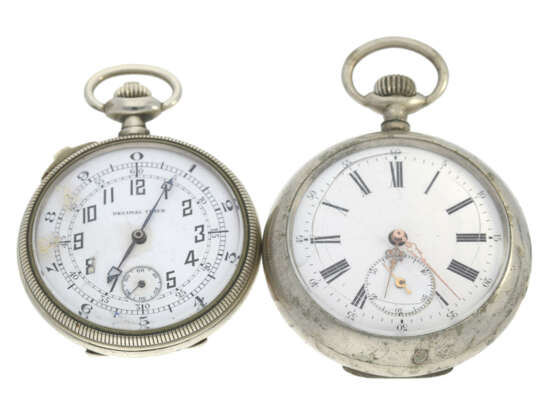 Taschenuhr: Konvolut von 2 außergewöhnlichen Taschenuhren, um 1920 - фото 1