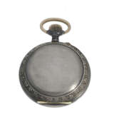 Taschenuhr: seltene, dekorative und ungewöhnliche astronomische Taschenuhr mit Stahlgehäuse, ca. 1890 - Foto 3