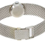 Armbanduhr: schwere vintage Damenuhr, Marke Le Monde aus 18K Weißgold, Diamantbesatz - photo 2