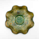 Plate “Serving plate Lotus and Poinsettia. USA, Fenton, handmade, 1906-1920”, Fenton, Mixed media, 1907 - photo 1