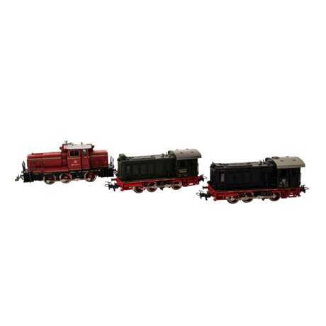 MÄRKLIN Konvolut von drei Dieselloks, Spur H0, - Foto 1