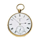Taschenuhr: hochwertige englische Taschenuhr, königlicher Chronometermacher E.D. Johnson London, 18K Hallmarks 1863 - Foto 1