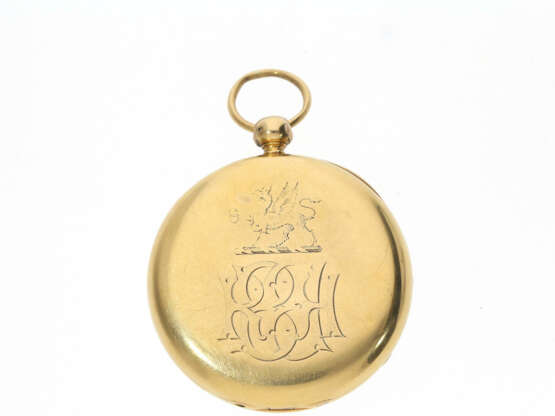 Taschenuhr: hochwertige englische Taschenuhr, königlicher Chronometermacher E.D. Johnson London, 18K Hallmarks 1863 - photo 3