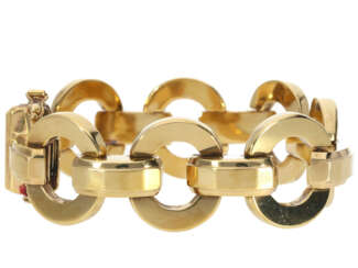 Armband: breites vintage Goldschmiedearmband, um 1960