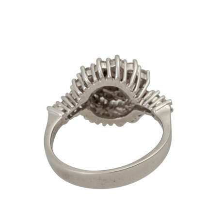 Ring mit Brillanten zusammen ca. 0,9 ct, - Foto 4