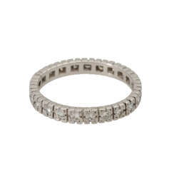 Memoirering mit Brillanten, zusammen ca. 0,9 ct,