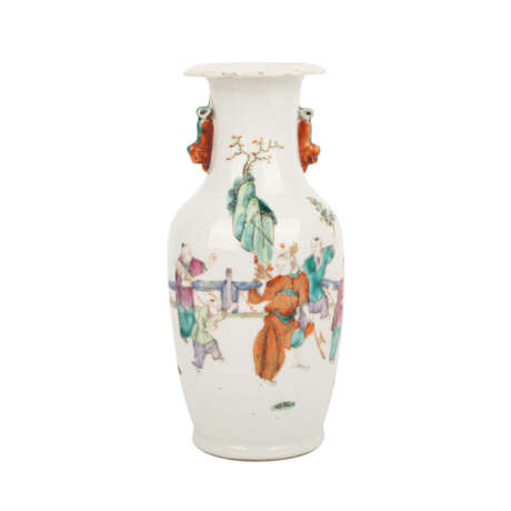 Famille rose - Vase. CHINA, späte Qing-Dynastie (19. Jahrhundert). - Foto 1